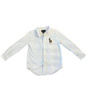 Ralph Lauren Youth Boys White Oxford Shirt - Size 6
